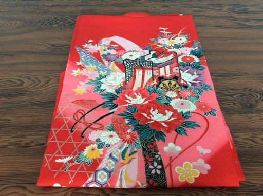 美品 お宮参り 女の子 着物