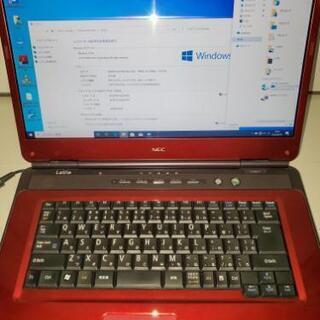 本日のみ値引き！人気のBlu-ray搭載モデル！ NEC中古ノートパソコン16インチ　（Windows10pro）　特典で新品マウスつけます