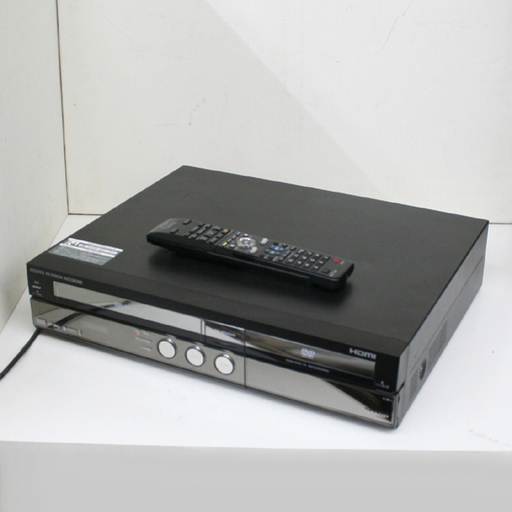 新しい リモコン付き ダビング10 地デジ対応 HDD/DVD/VHS一体型