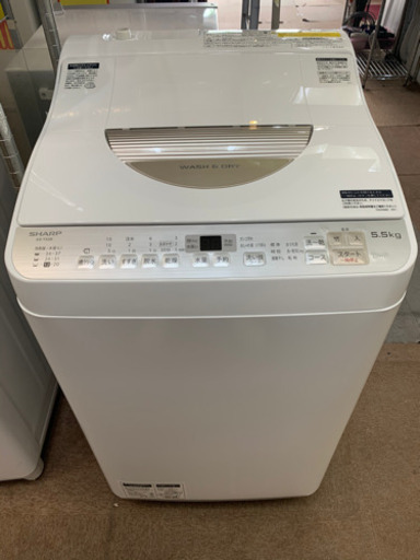 SHARP 洗濯乾燥機　ES-TX5B 2018年製