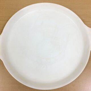 JM7292)両手付きオーブン皿 耐熱皿 ピザ皿 ホワイト 径約...