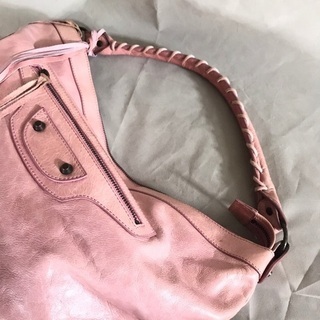 バレンシアガ ジャイアントディ ピンクレザー ワンショルダーバッグ