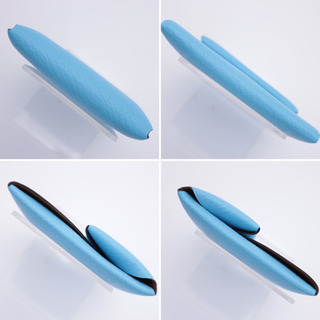 HERMES/バスティア コインケース》ブルー Aランク 箱 袋 未使用品 美品  