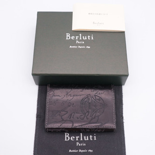 Berluti カリグラフィ カードケース ブラック 箱 袋 A...