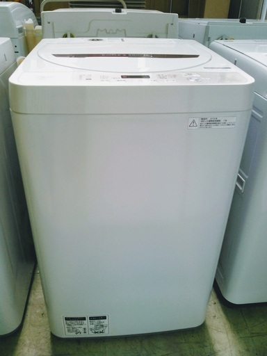 ◆安心の一年保証！洗濯機　4.5㎏　SHARP/シャープ　2018年製　ES-GE4B-C　No.1320022601　ガーランド草加