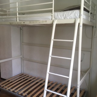 【引き取り限定】IKEA ロフトベッド TROMSO ＋ マットレス MALFORS 引き取り限定】IKEA ロフトベッド TROMSO ＋ マットレス MALFORS