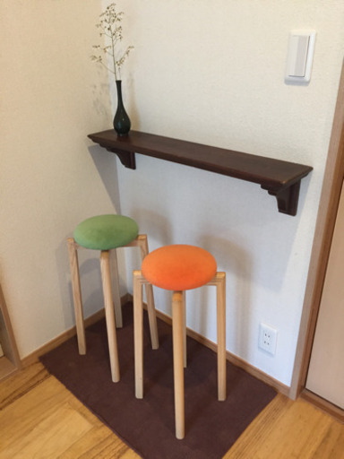 匠工芸 マッシュルームスツール 二脚セット 椅子 スツール