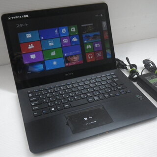 ■動作品 美品■ノートPC SONY VAIO  Windows 8 SVF14AC1CN Pentium 1.80GHｚ 4GB 500GB