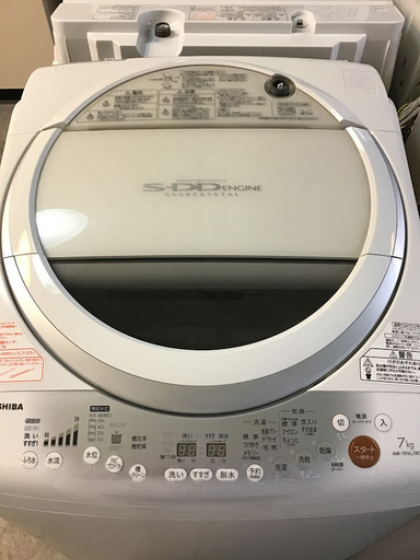 【送料無料・設置無料サービス有り】洗濯機 TOSHIBA AW-70VL 中古