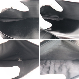 《GUCCI/金フチカーフレザー  二つ折り長財布》Aランク 箱 ブラック 美品