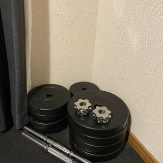 【家トレセット】フラットベンチ・ダンベル・防音マット