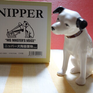 【ビクター犬 】NIPPER犬【陶器置物】