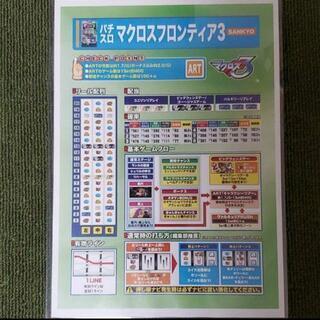 「マクロスフロンティア3」スロット 実機 コイン不要機+おまけ付