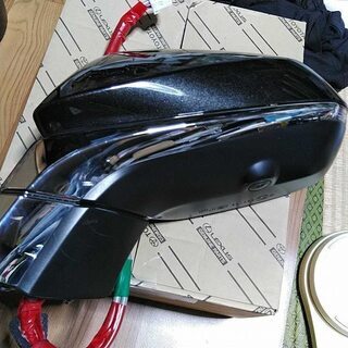レクサス NS200 NS300 純正 ドア ミラー 左 カメラ付き 黒パール 87940-78122-C2