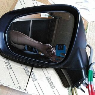 レクサス NS200 NS300 純正 ドア ミラー 左 カメラ付き 黒パール 87940-78122-C2