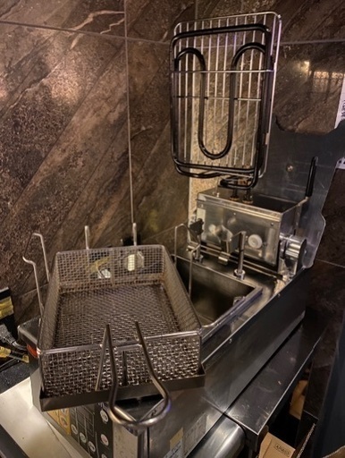 業務用電気フライヤー タイマー・二度揚げ機能付