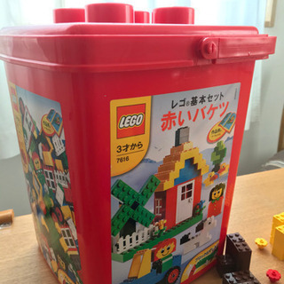 お子様に★レゴ基本セットLEGO 赤バケツ3才から7616 ブロック