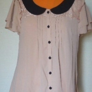 Lodispotto ロディスポット 薄桃色の透け生地 フリル袖のガーリーなブラウス M うめ吉 新宿 のブラウスの中古 古着あげます 譲ります ジモティーで不用品の処分