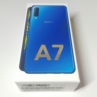 [新品未開封] Galaxy A7 ブルー 64 GB SIMフリー