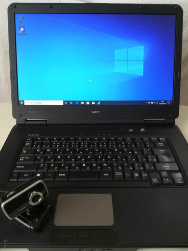 (お打合せ中)ノートパソコン NEC VersaPro VK24LL-E CPU:core i3 メモリ:4GB HHD:500GB OS:Windows10Pro(64bit) 15.6型 無線LAN有(Wi-Fi子機アダプター付き) 光学ドライブ内蔵 USBカメラ付き