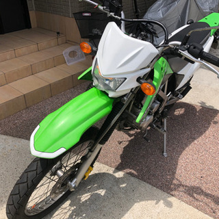 klx125 整備　極太タイヤ　