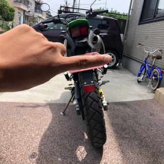 klx125 整備　極太タイヤ