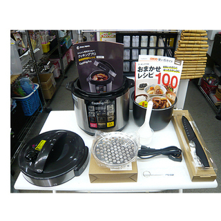 別売品3点も付属!【開封未使用】電気圧力鍋 クッキングプロセット 