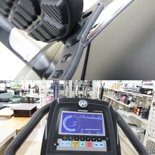 札幌市/清田区 HORIZON/ホライズン アップライトバイク COMFORT 7 エアロバイク エクササイズ コンフォート マット付 負荷レベル1~20 動作品 A