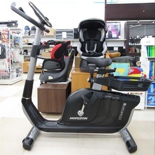 札幌市/清田区 HORIZON/ホライズン アップライトバイク COMFORT 7 エアロバイク エクササイズ コンフォート マット付 負荷レベル1~20 動作品 B