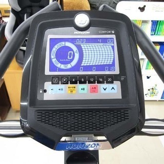 札幌市/清田区 HORIZON/ホライズン アップライトバイク COMFORT 7 エアロバイク エクササイズ コンフォート マット付 負荷レベル1~20 動作品 B
