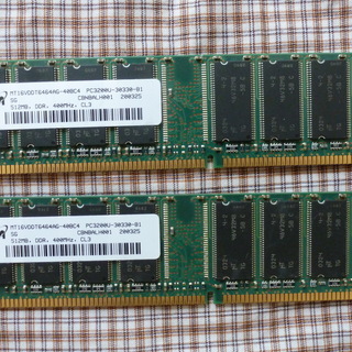 メモリ DDR400(PC3200) 512M　２枚