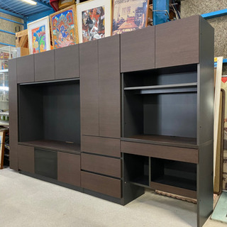 大型リビングボード！配送致します。テレビ台 壁面収納 3つに分割出来ます。