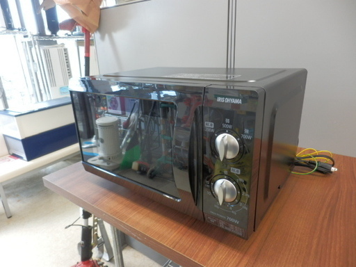 電子レンジ 2019年製 アイリスオーヤマ あたため専用 18L フラット  50Hz(東日本地域対応) IRISOHYAMA EMO-F518-5-B ペイペイ対応 札幌市西区西野
