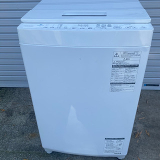 2019年製 TOSHIBA ZABOON AW-7D7 (W) 7kg 全自動 洗濯機 家電 ...