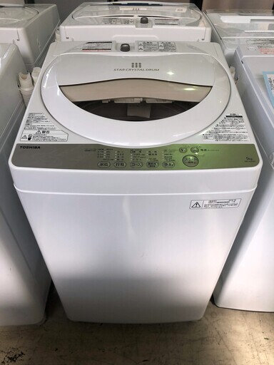 ◆安心の一年保証！洗濯機　5.0㎏　TOSHIBA/東芝　2016年製　AW-5G3(W)　No.1320021501　ガーランド草加