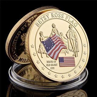 【希少】1777 Betsy Ross Flag アメリカの歴史コイン