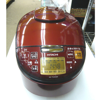 2019年製 5.5合 圧力＆スチーム IH ジャー炊飯器 ふっくら御膳 日立 RZ-TS103M ルビーレッド HITACHI 札幌 本郷通店 2019年製 5.5合 圧力＆スチーム IH ジャー炊飯器 ふっくら御膳 日立 RZ-