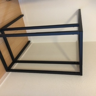 イケア　IKEA サイドテーブル　テーブル　ブラック　黒　ガラス...