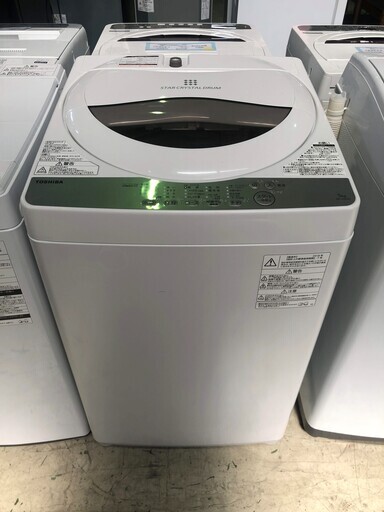 ◆安心の一年保証！洗濯機　5.0㎏　TOSHIBA/東芝　2018年製　AW-5G6　No.1320040304　ガーランド草加