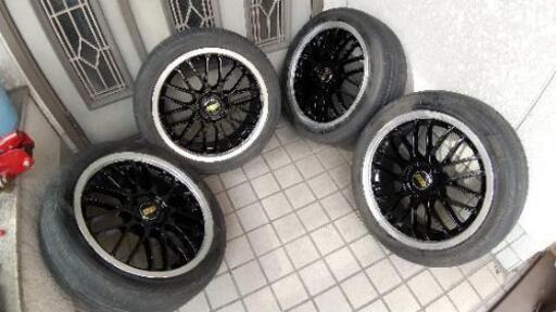 bbs lm風ホイール１７インチ未使用塗装済みミニバンvipメッシュ深リムセダン