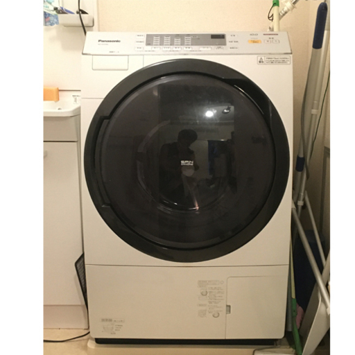 NA-VX3700L-W ななめドラム式洗濯乾燥機 洗濯10kg 乾燥6kg 左開き クリスタルホワイト