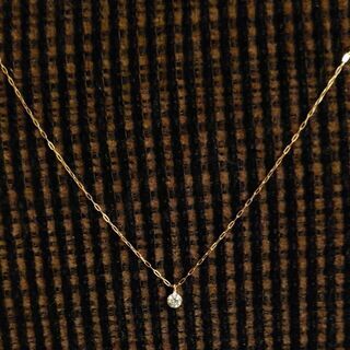 agete シークレットセッティング K18 YG 0.1ct