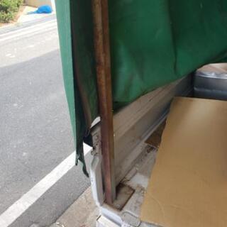 スバルサンバーから取り外しました幌、幌骨