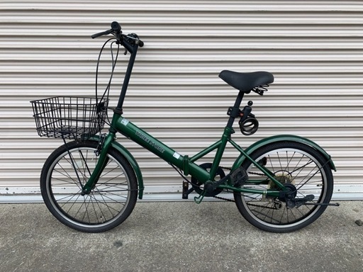 20インチ　折りたたみ自転車　6段ギア　中古美品