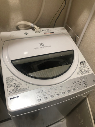 再値下！〔洗濯機〕TOSHIBA AW-6G6 白　6.0㎏　東芝　2018