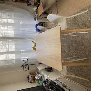 【値下げ】IKEA LISABO リーサボーダイニングテーブル+...