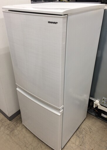 J311 ５か月保証付き！ シャープ SHARP 2ドア 冷凍冷蔵庫 つけかえどっちもドア ホワイト SJ-D14E-W 137L 2019年製 クリーニング 動作確認済み