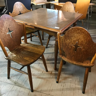 JF00520 太宰 ダイニングセット 椅子4脚付き