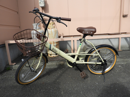 かわいい黄色 ミニベロ 自転車 小径 インチ かご付き 中古 福助苫小牧西店 苫小牧のその他の中古あげます 譲ります ジモティーで不用品の処分
