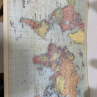 世界地図　ポスター　アンティーク